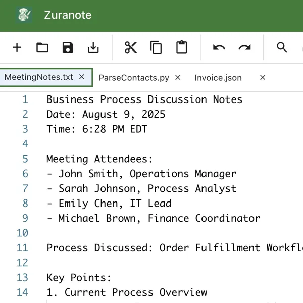 Multi-file Editing Interface